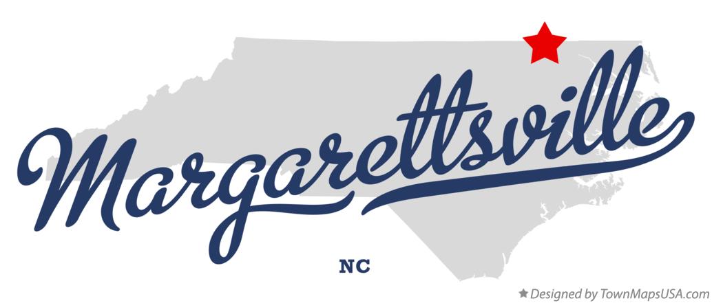 Map of Margarettsville North Carolina NC
