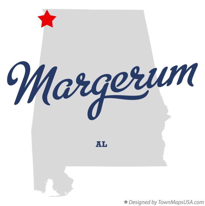 Map of Margerum Alabama AL