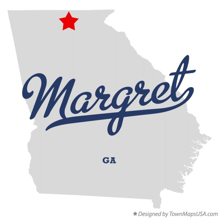 Map of Margret Georgia GA
