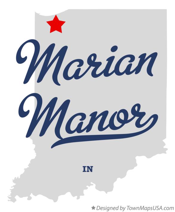 Map of Marian Manor Indiana IN