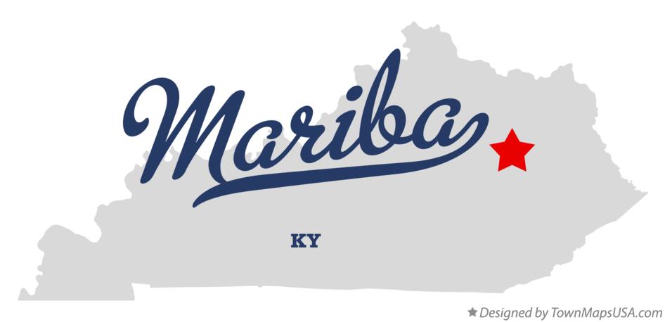 Map of Mariba Kentucky KY