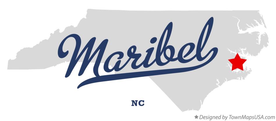 Map of Maribel North Carolina NC