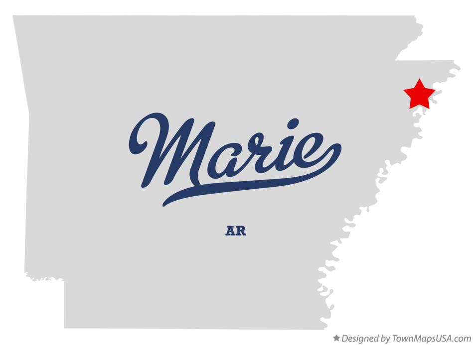 Map of Marie Arkansas AR