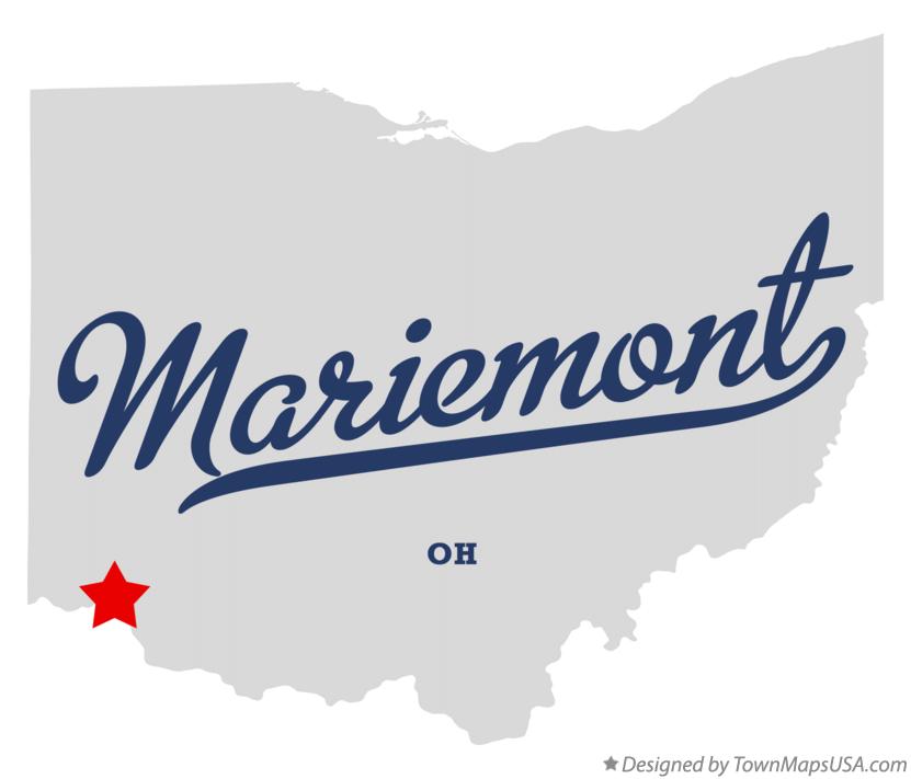 Map of Mariemont Ohio OH