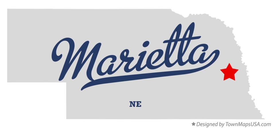 Map of Marietta Nebraska NE