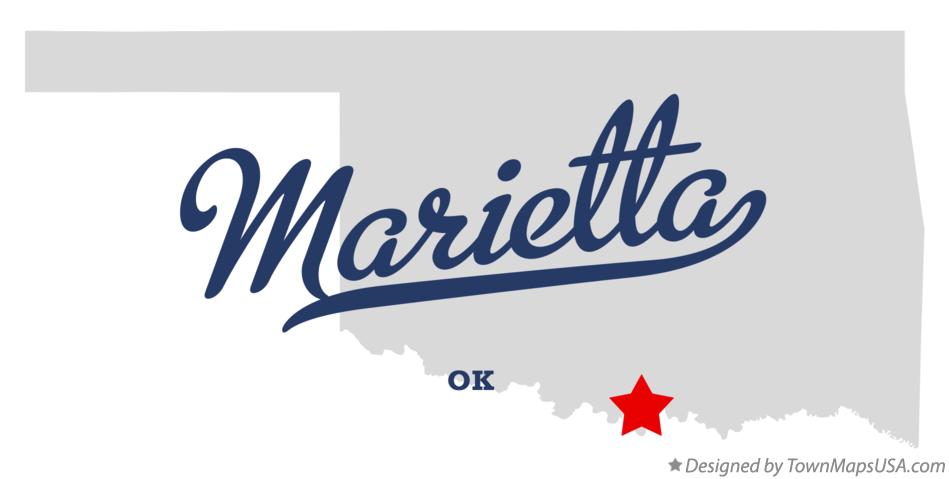 Map of Marietta Oklahoma OK