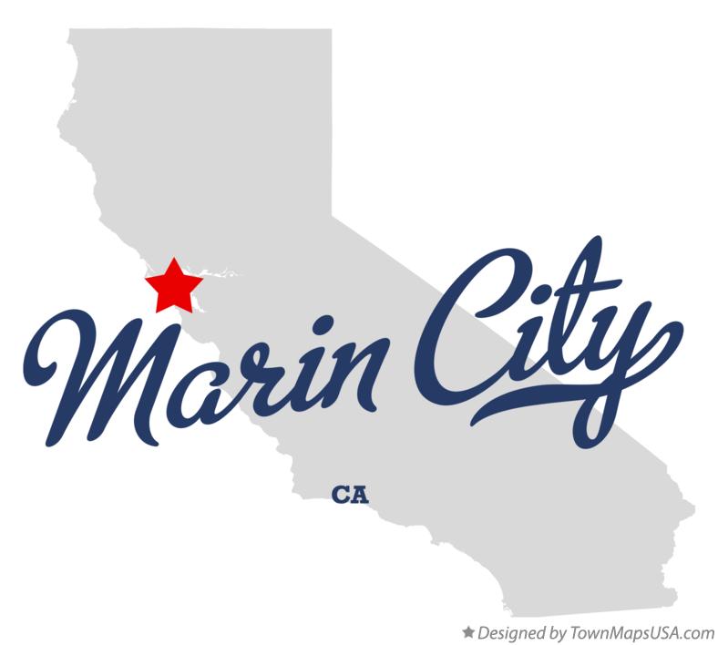 Map of Marin City California CA
