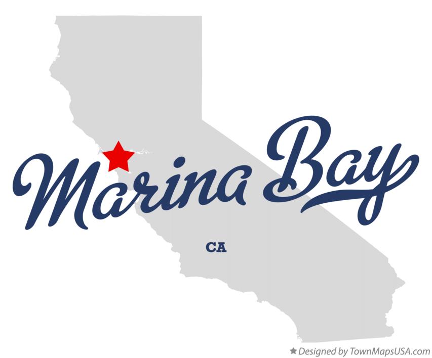 Map of Marina Bay California CA