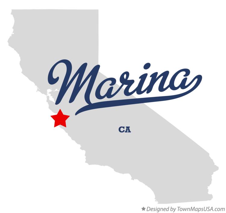 Map of Marina California CA