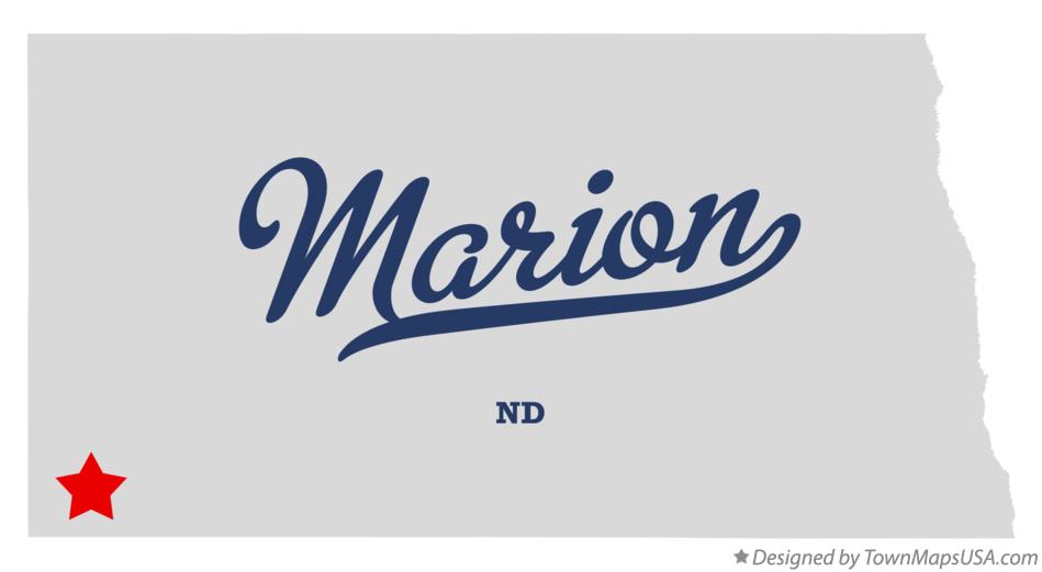 Map of Marion North Dakota ND