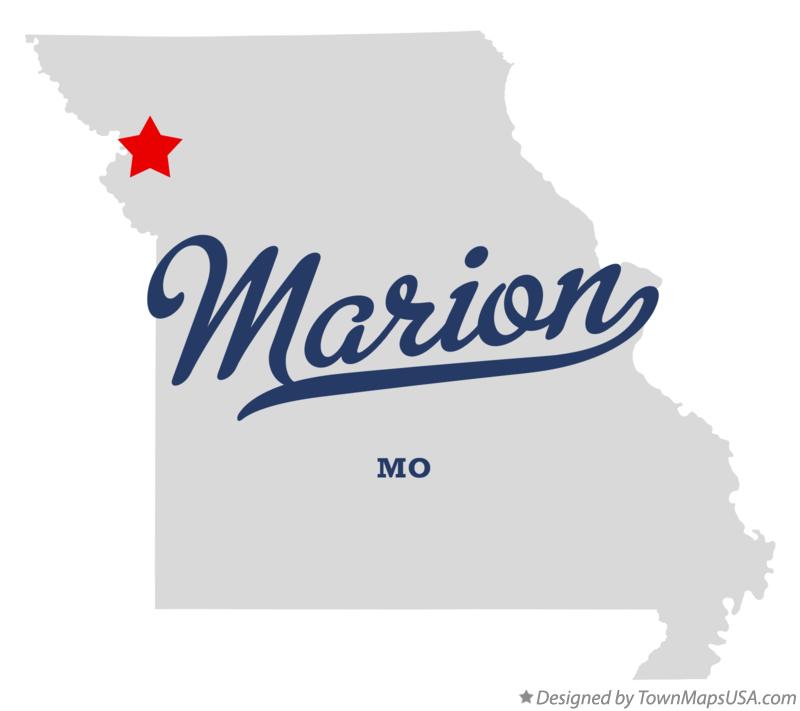 Map of Marion Missouri MO