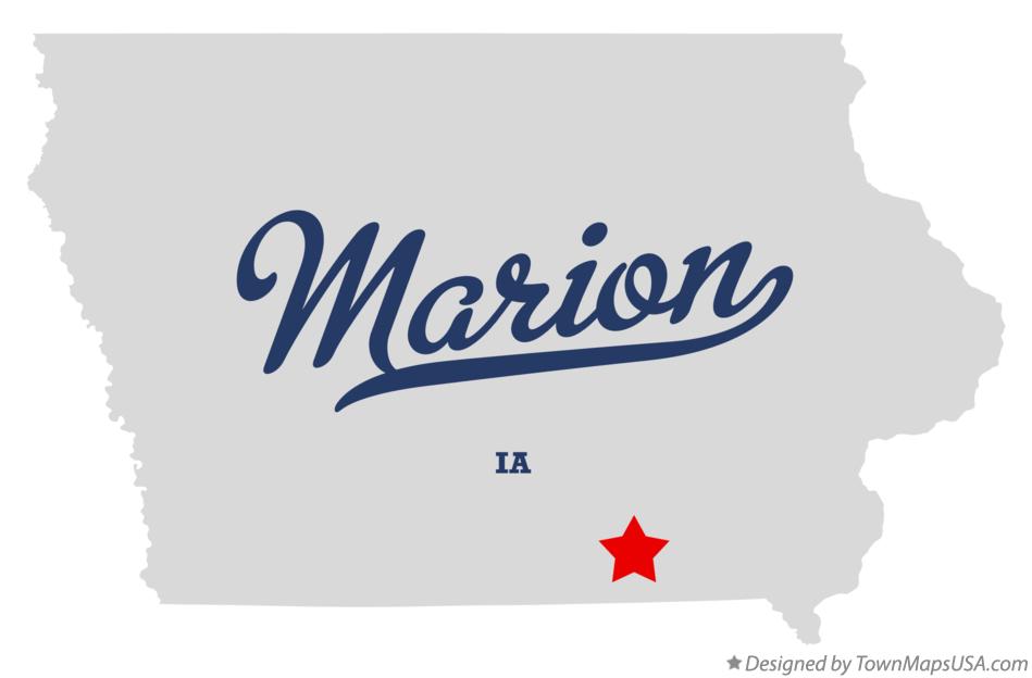 Map of Marion Iowa IA