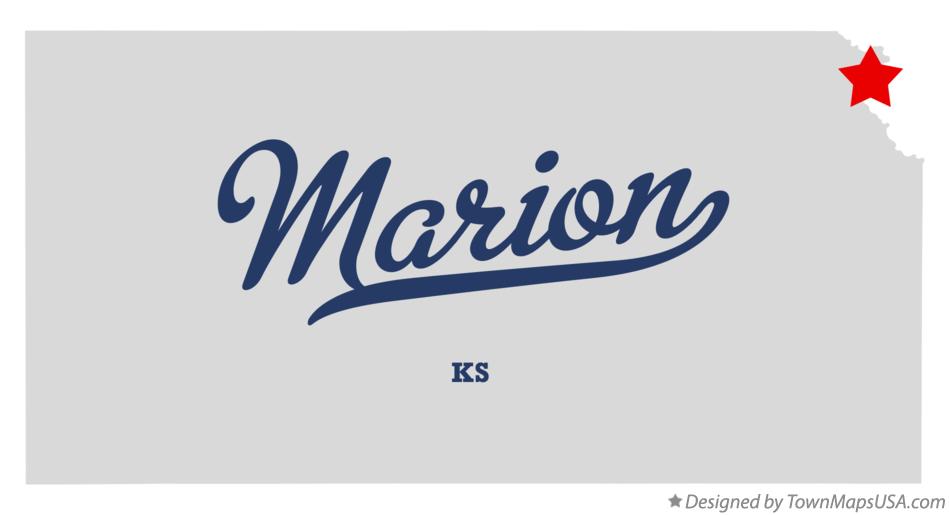Map of Marion Kansas KS