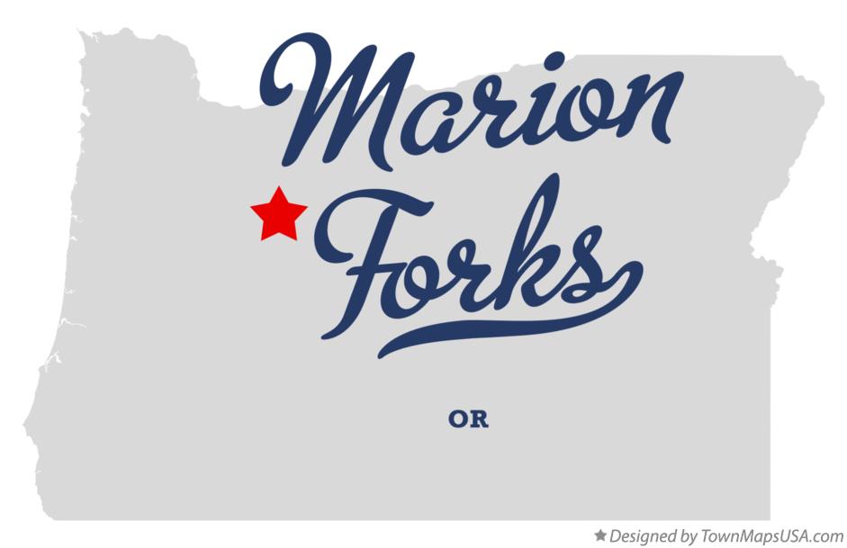 Map of Marion Forks Oregon OR