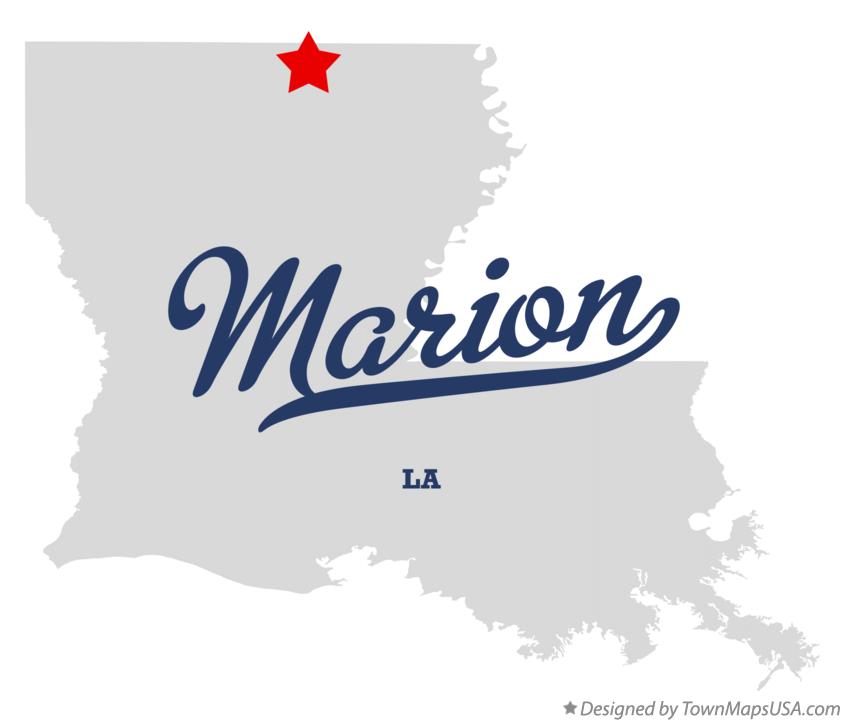 Map of Marion Louisiana LA