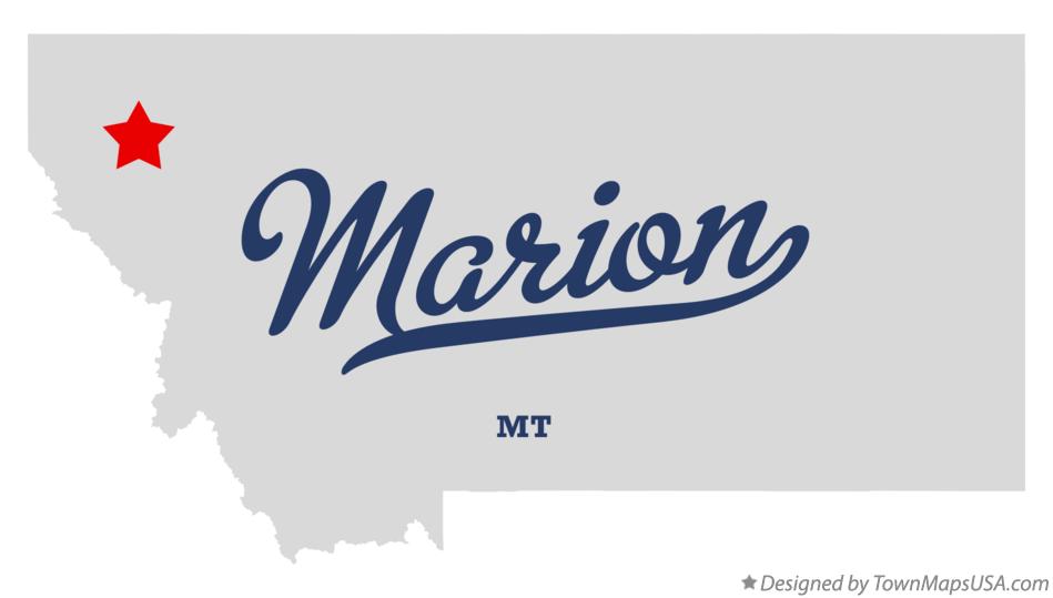 Map of Marion Montana MT