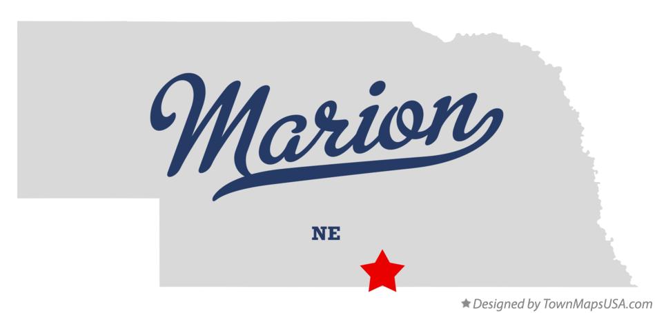 Map of Marion Nebraska NE