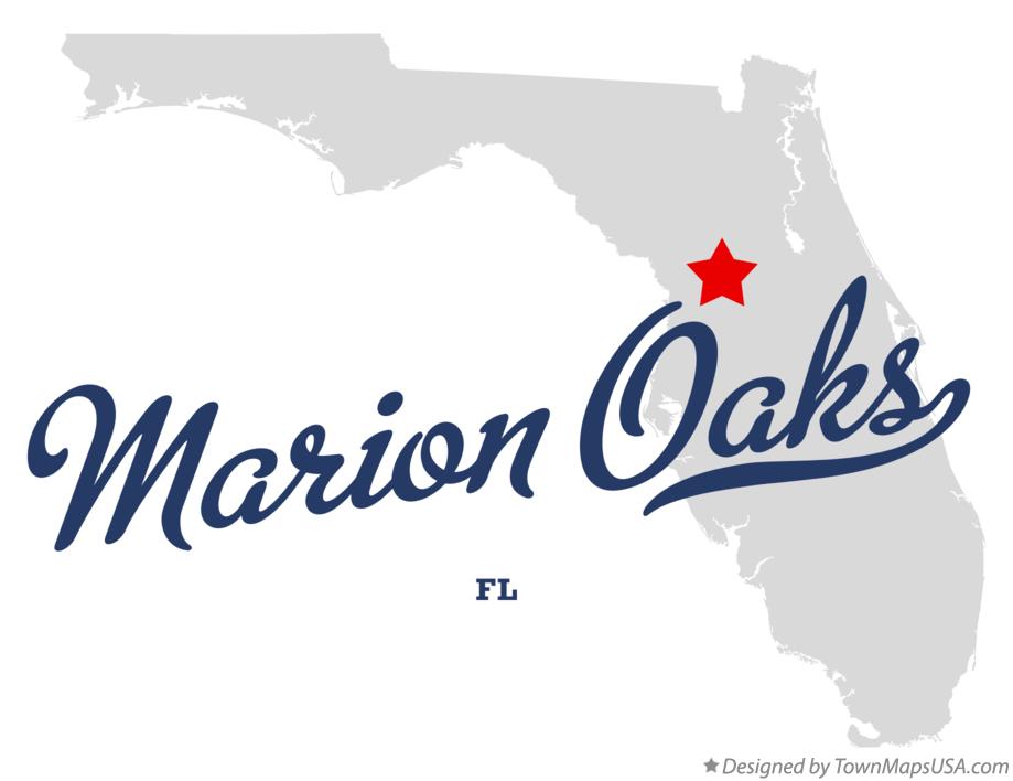 Map of Marion Oaks Florida FL