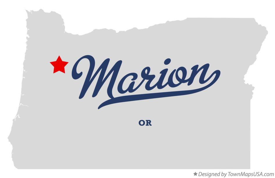 Map of Marion Oregon OR