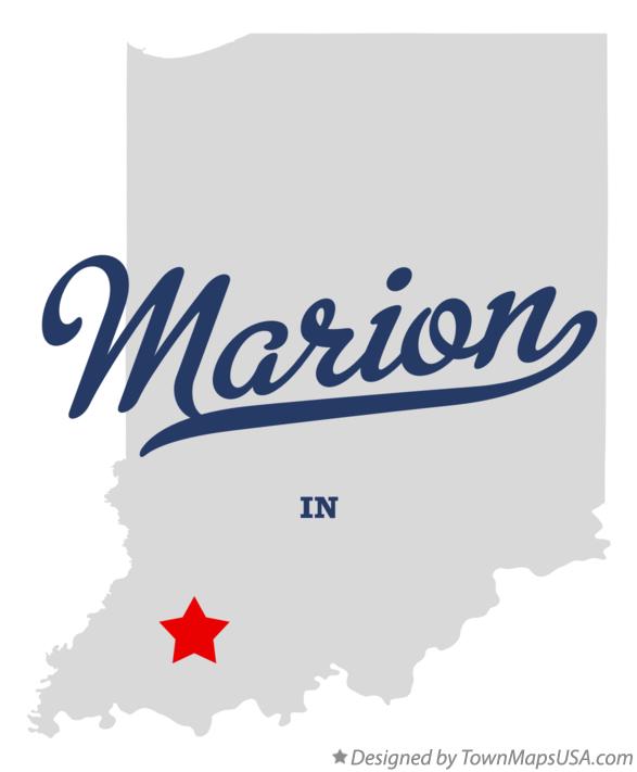 Map of Marion Indiana IN