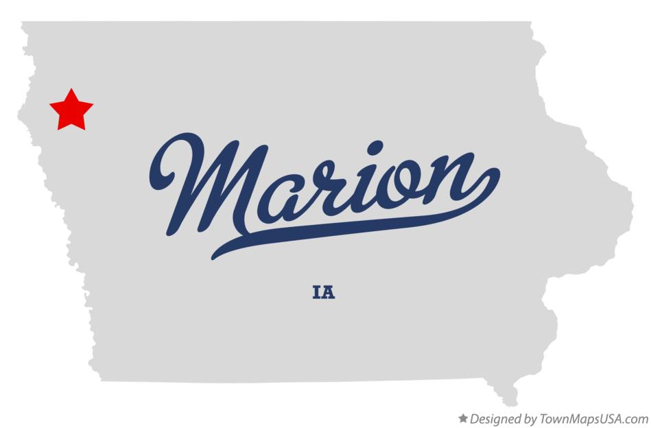 Map of Marion Iowa IA