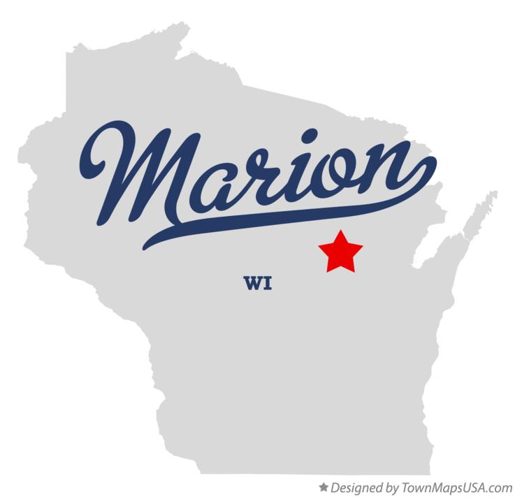 Map of Marion Wisconsin WI
