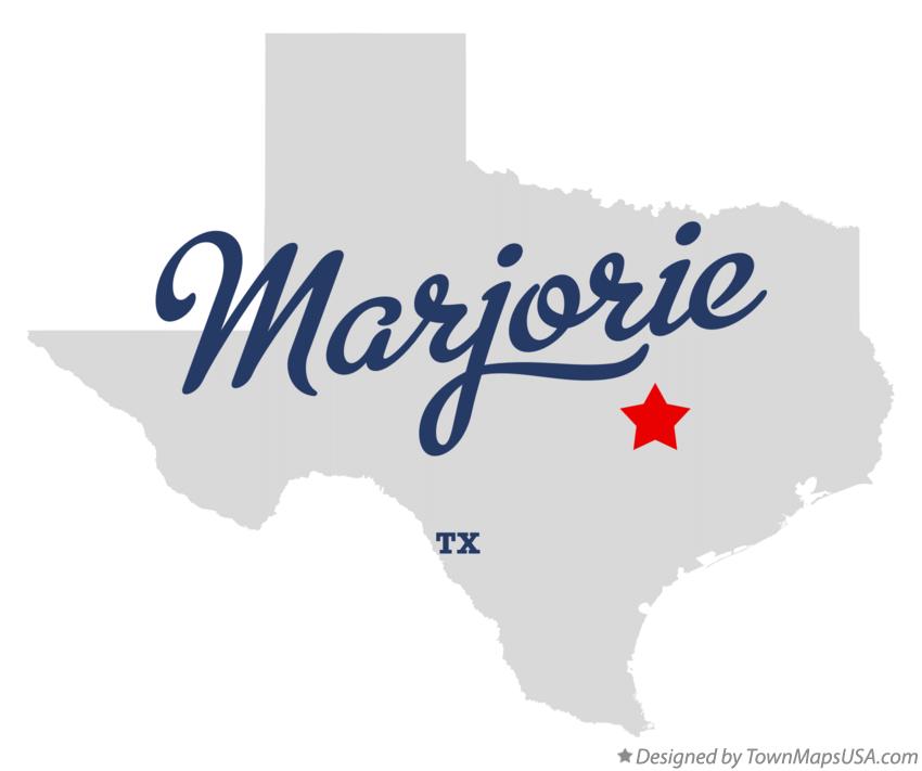 Map of Marjorie Texas TX