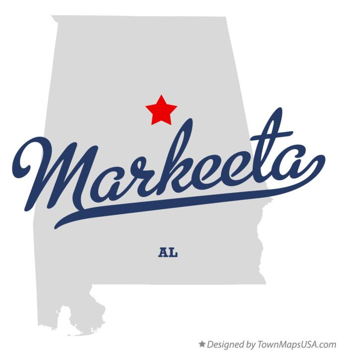 Map of Markeeta Alabama AL
