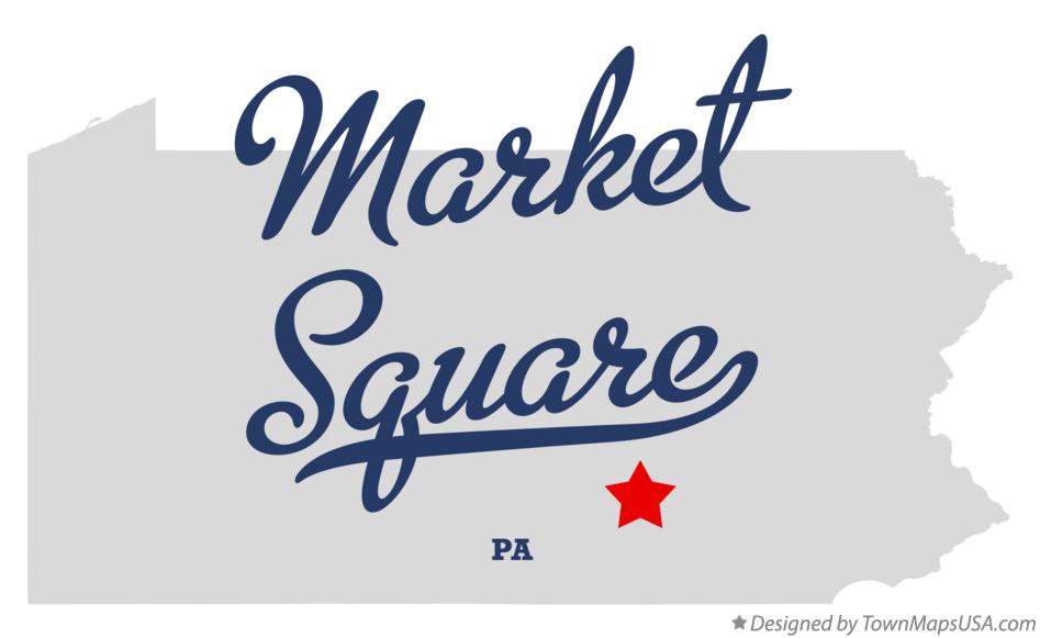 Map of Market Square Pennsylvania PA