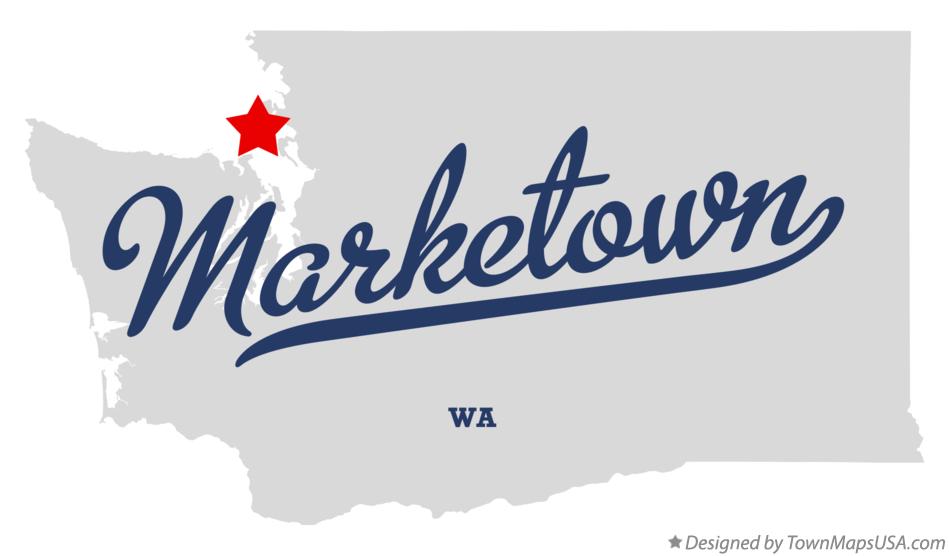 Map of Marketown Washington WA