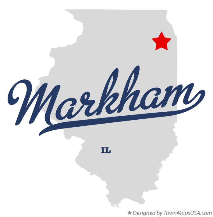 Map of Markham Illinois IL