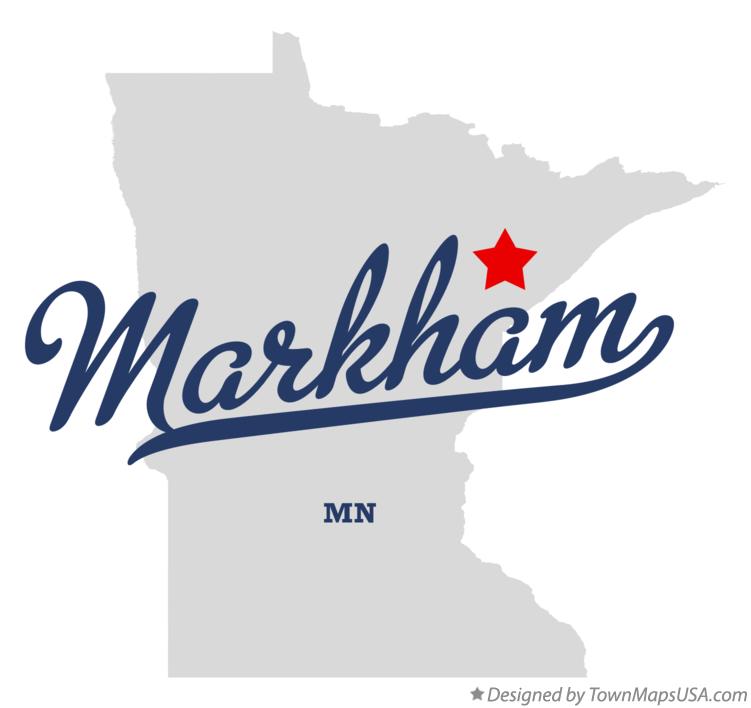 Map of Markham Minnesota MN