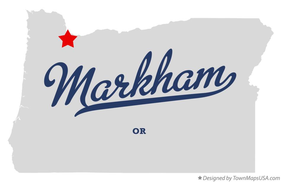 Map of Markham Oregon OR