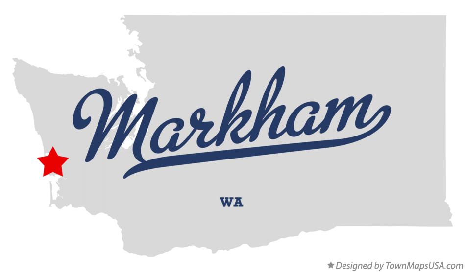 Map of Markham Washington WA