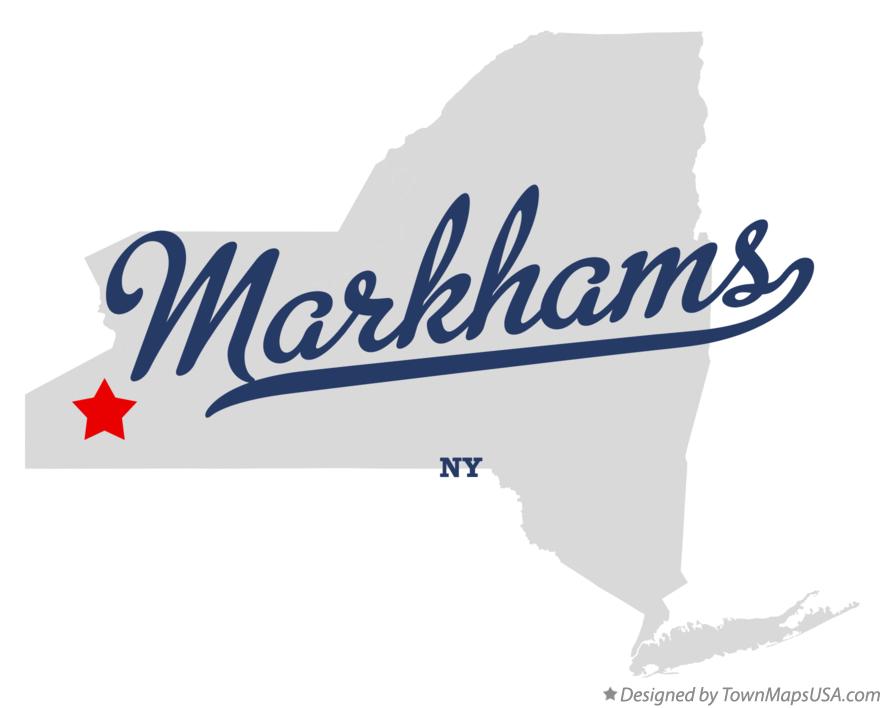 Map of Markhams New York NY
