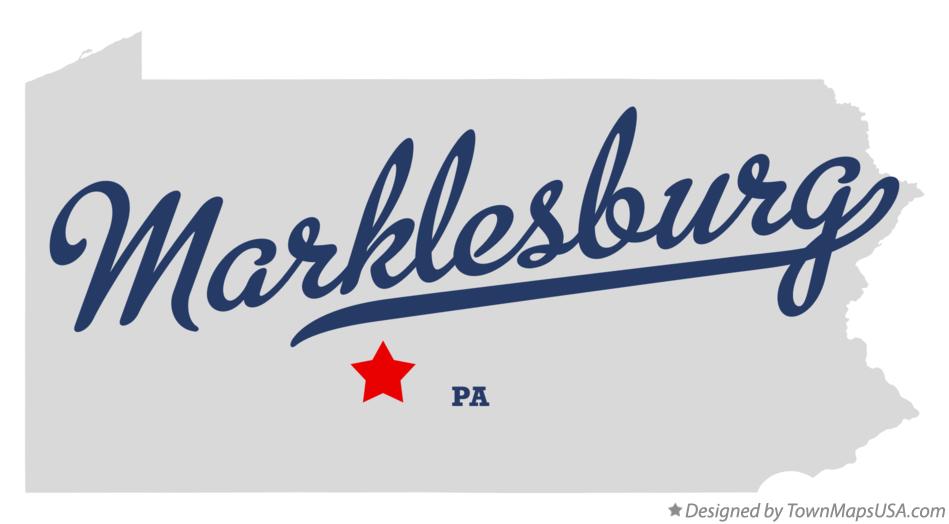 Map of Marklesburg Pennsylvania PA