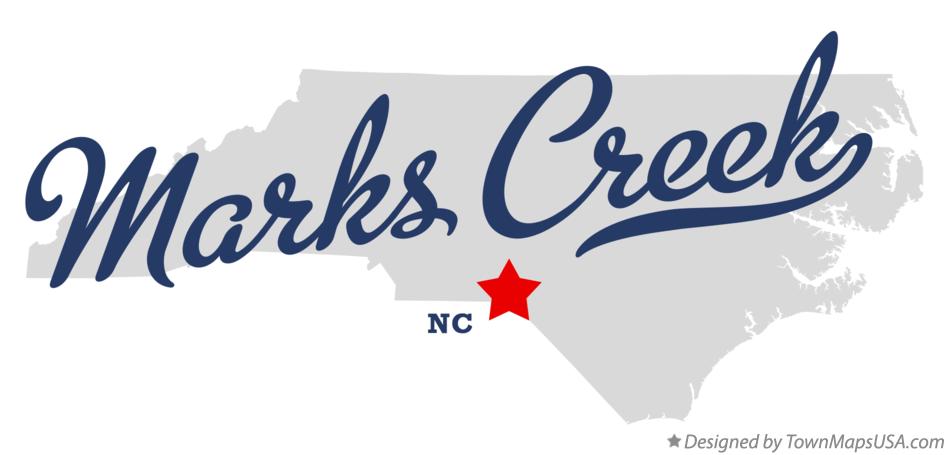 Map of Marks Creek North Carolina NC