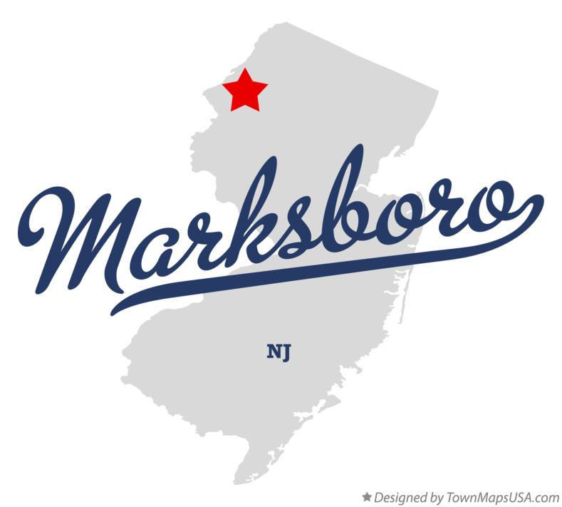 Map of Marksboro New Jersey NJ