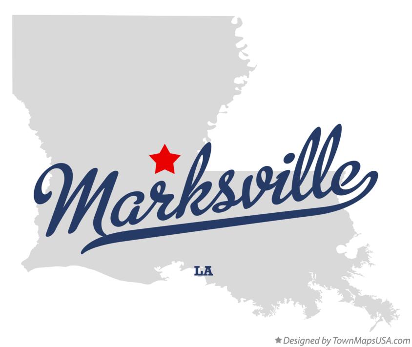 Map of Marksville Louisiana LA