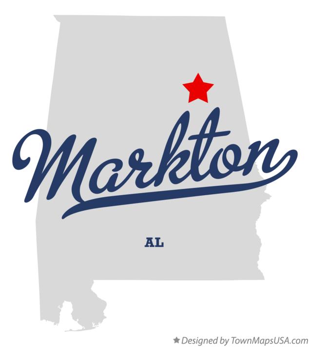 Map of Markton Alabama AL