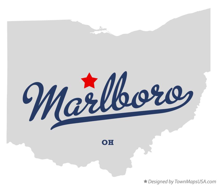 Map of Marlboro Ohio OH