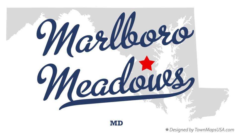Map of Marlboro Meadows Maryland MD