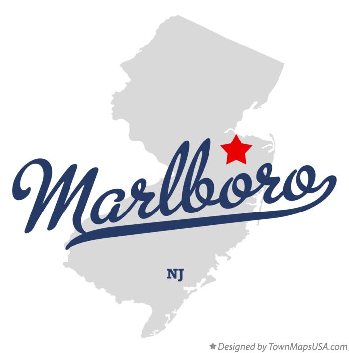 Map of Marlboro New Jersey NJ