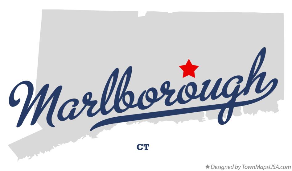 Map of Marlborough Connecticut CT