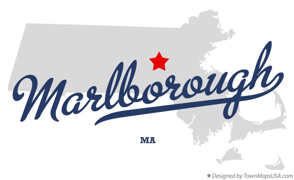 Map of Marlborough Massachusetts MA
