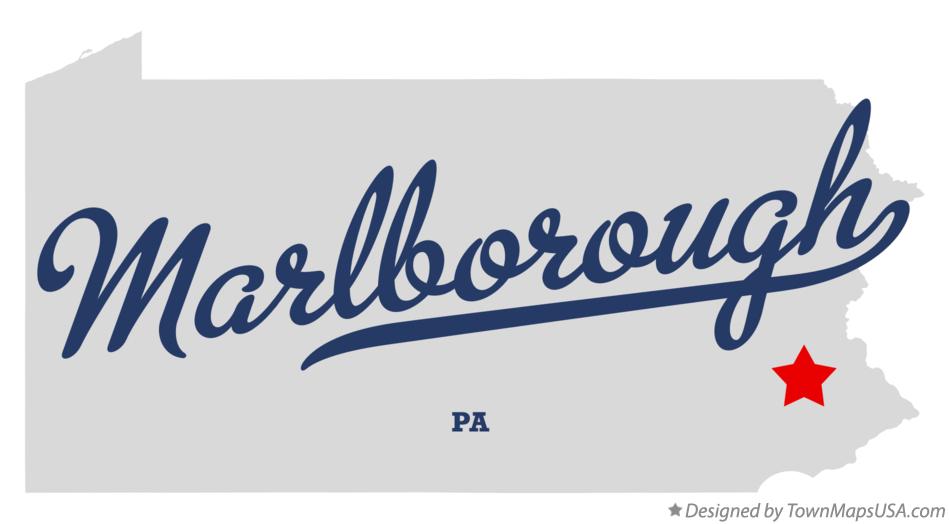 Map of Marlborough Pennsylvania PA