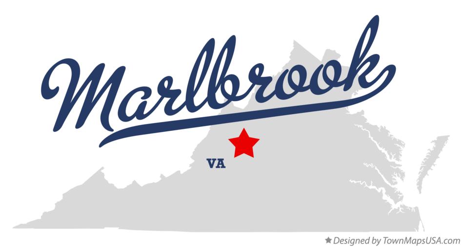 Map of Marlbrook Virginia VA