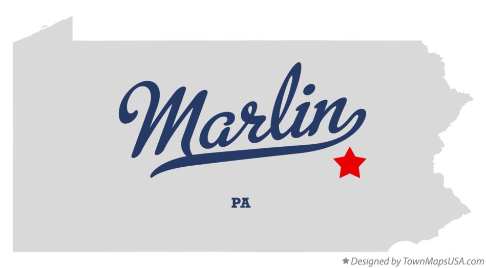 Map of Marlin Pennsylvania PA