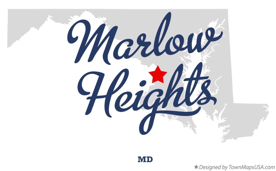 Map of Marlow Heights Maryland MD