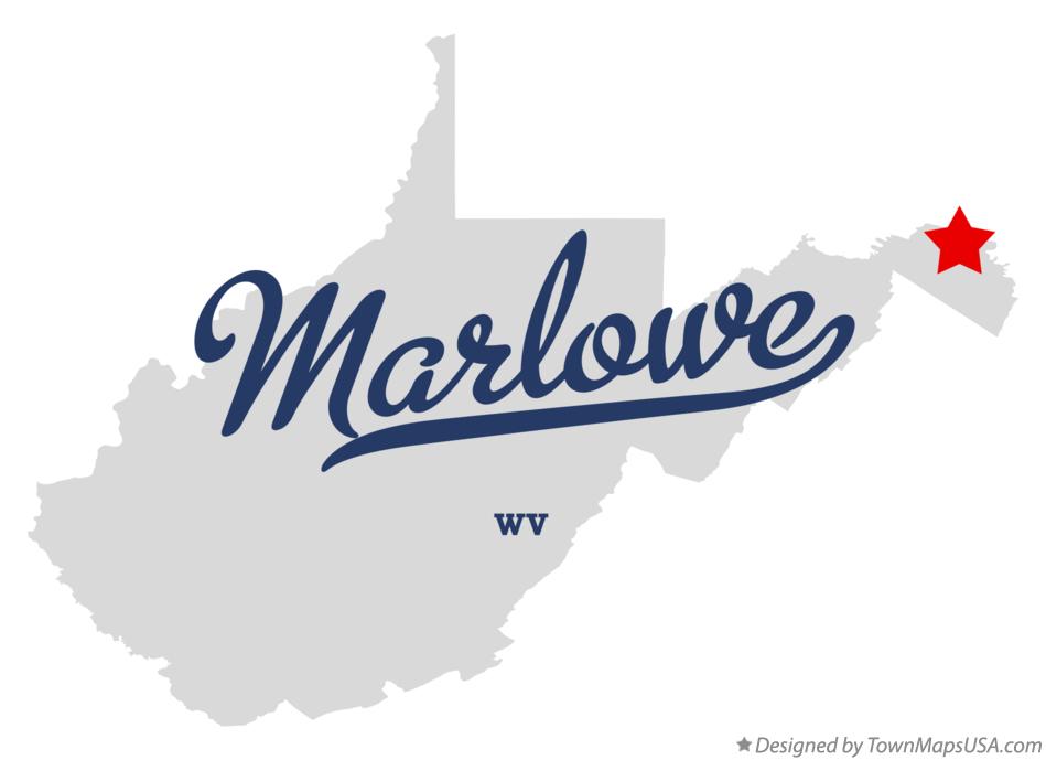 Map of Marlowe West Virginia WV